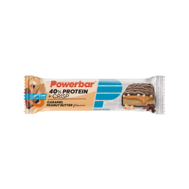 Powerbar 40% Protein+ Crisp Bar Caramel Peanut Butter 40g reep