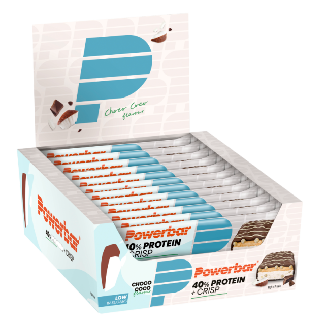 Powerbar 40% Protein+ Crisp Bar Choco Coco 40g (12 stuks)