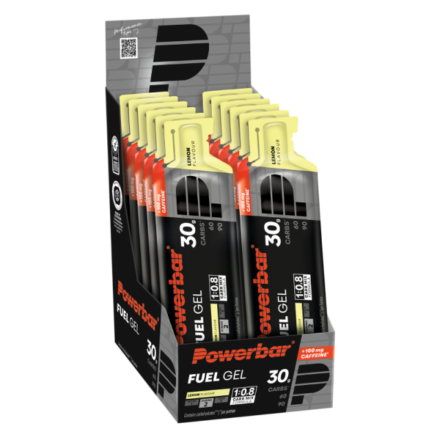 Powerbar Black Line Fuel Gel 30 Lemon+Cafeïne 50ml (12 stuks)