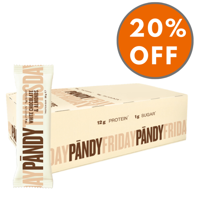 Pandy Protein Bar White Chocolate & Almonds 35g (18 stuks)