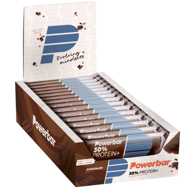 Powerbar 30% Protein+ Chocolate 55 gram (15 stuks)