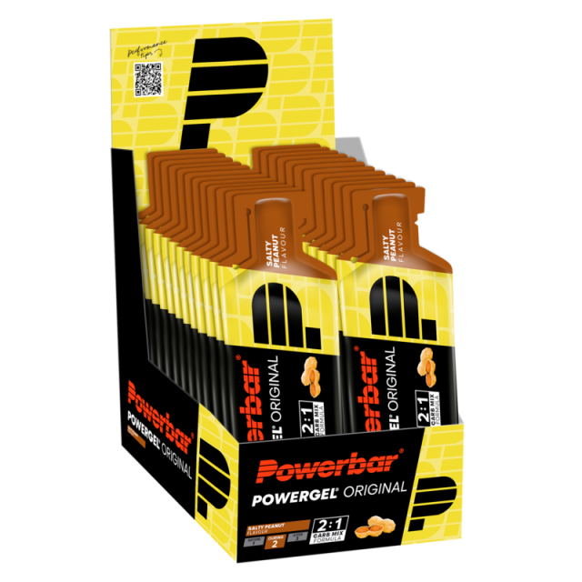 Doos PowerBar PowerGel Original Salty Peanut