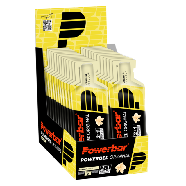 Doos PowerBar PowerGel Original Vanilla