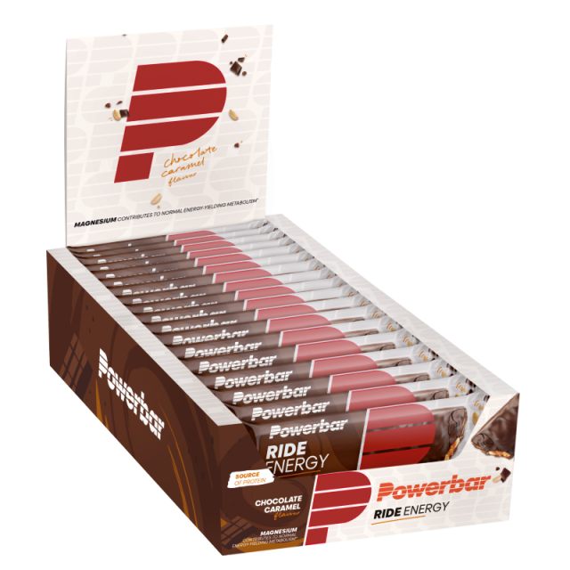 Powerbar Ride Energy Bar Chocolate Caramel 55g doos (18 stuks)